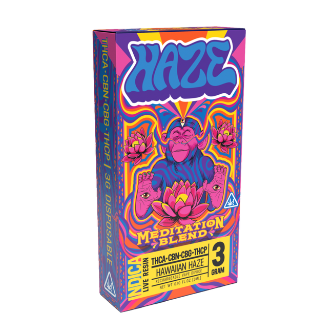 Haze Meditation Blend THCA + CBN + CBG + THCP Live Resin HAWAIIAN HAZE – 3 Grams