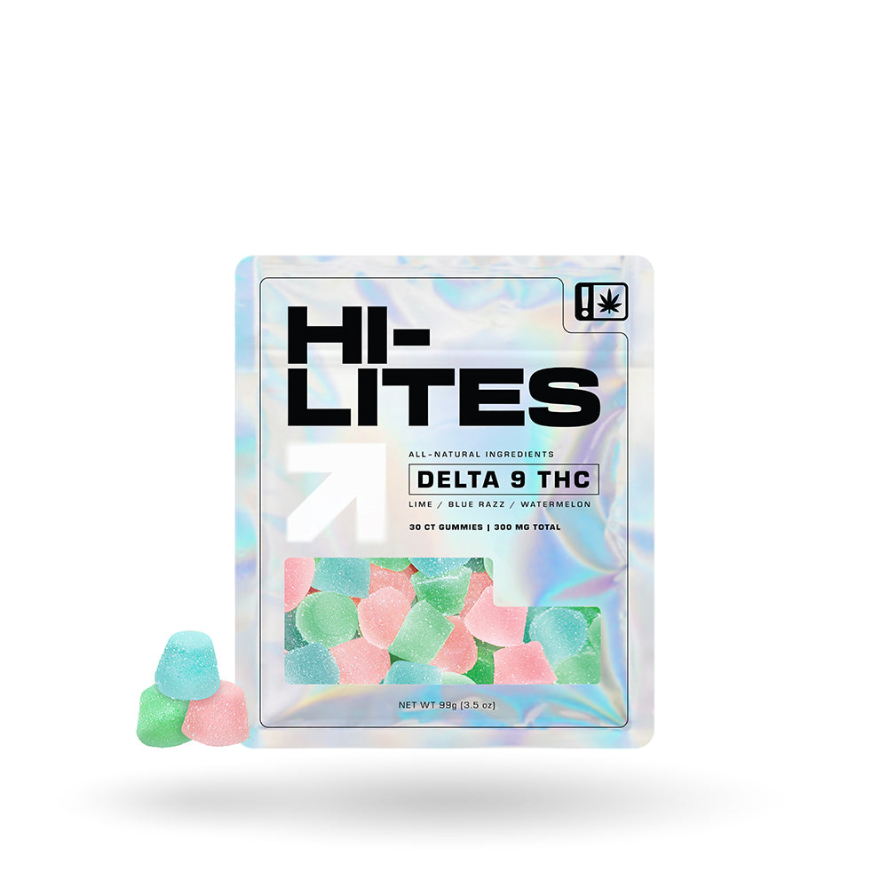 Hi-Lites Delta 9 THC Gummies: Vegan 30ct