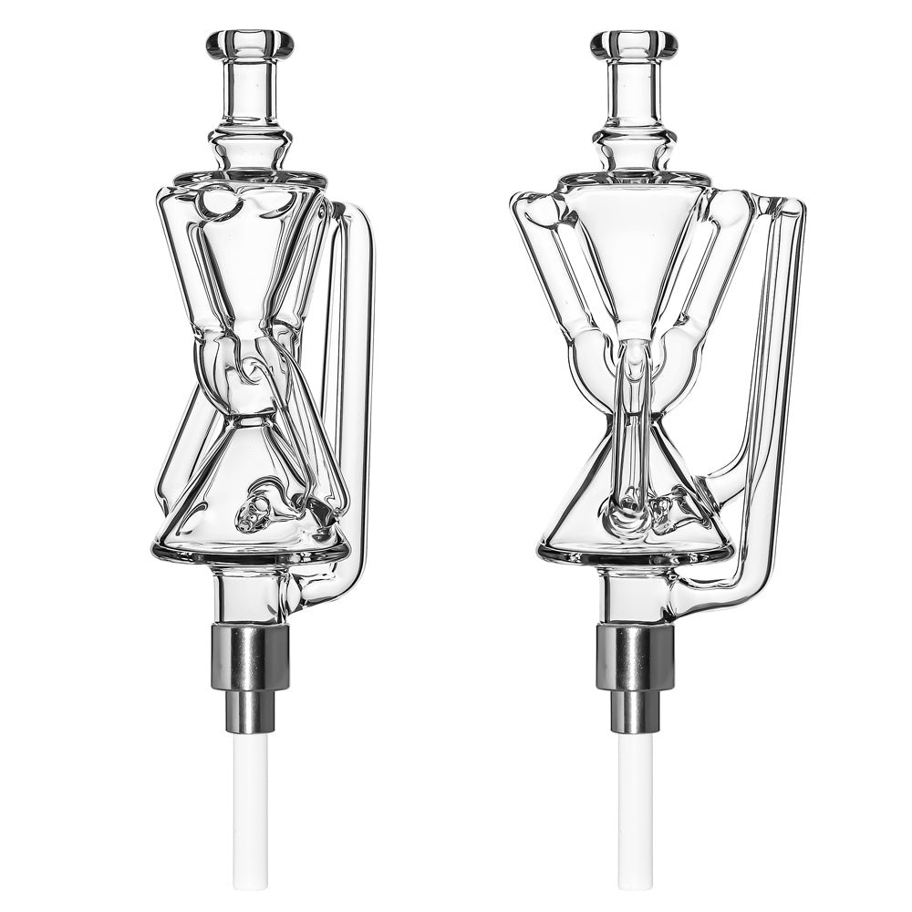 Hourglass Recycler Glass Nectar Collector