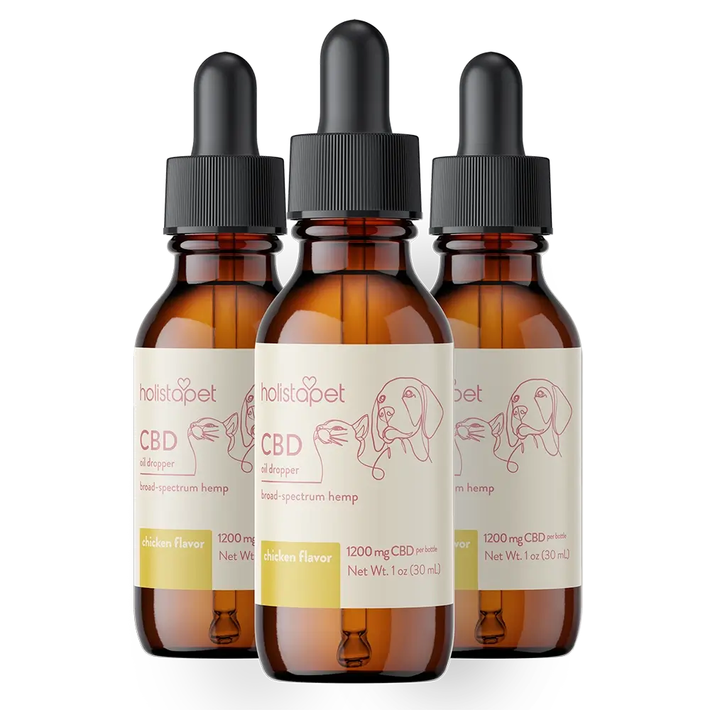 Holistapet Chicken Flavored CBD Oil For Dogs