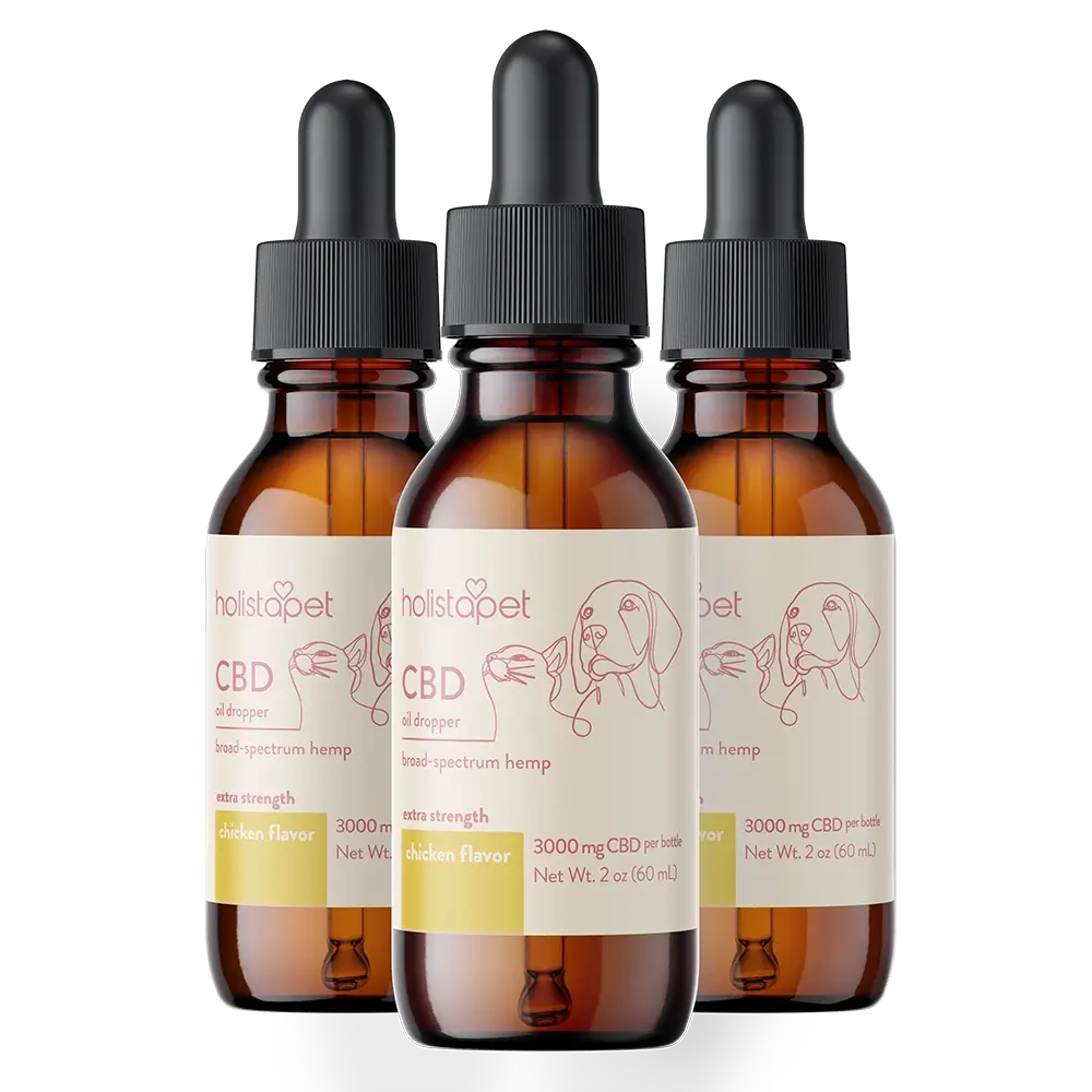 Holistapet Chicken Flavored CBD Oil For Dogs