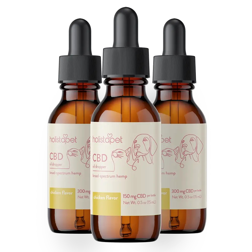 Holistapet Chicken Flavored CBD Oil For Dogs