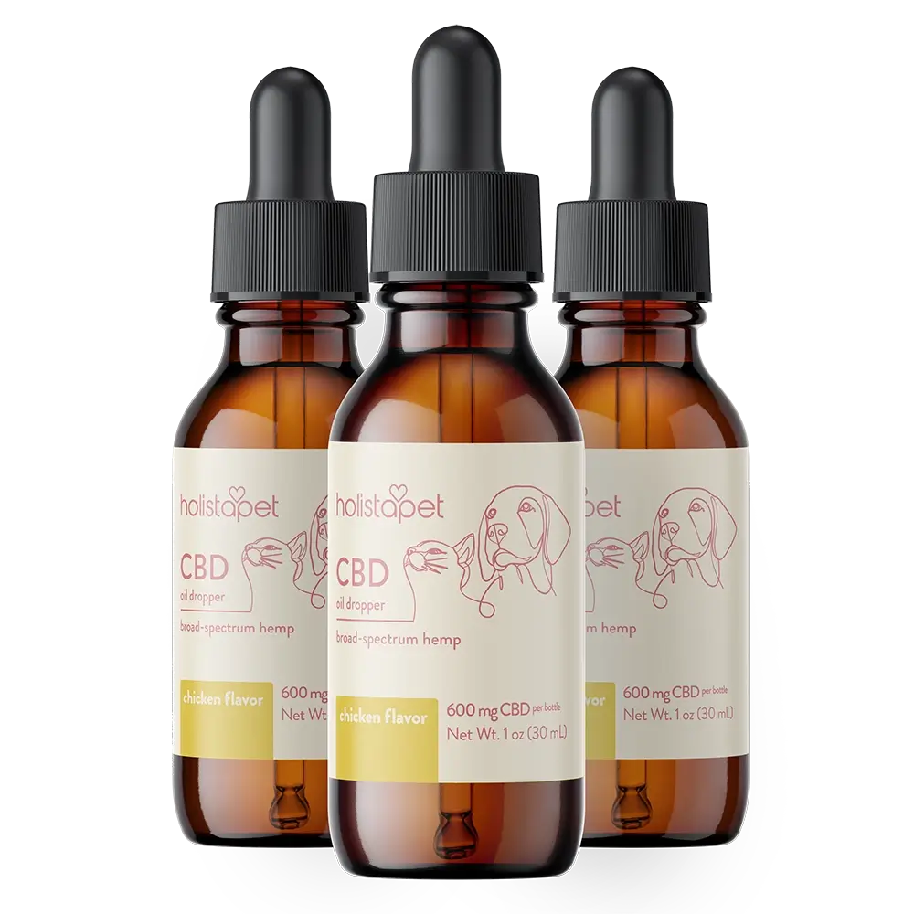 Holistapet Chicken Flavored CBD Oil For Dogs