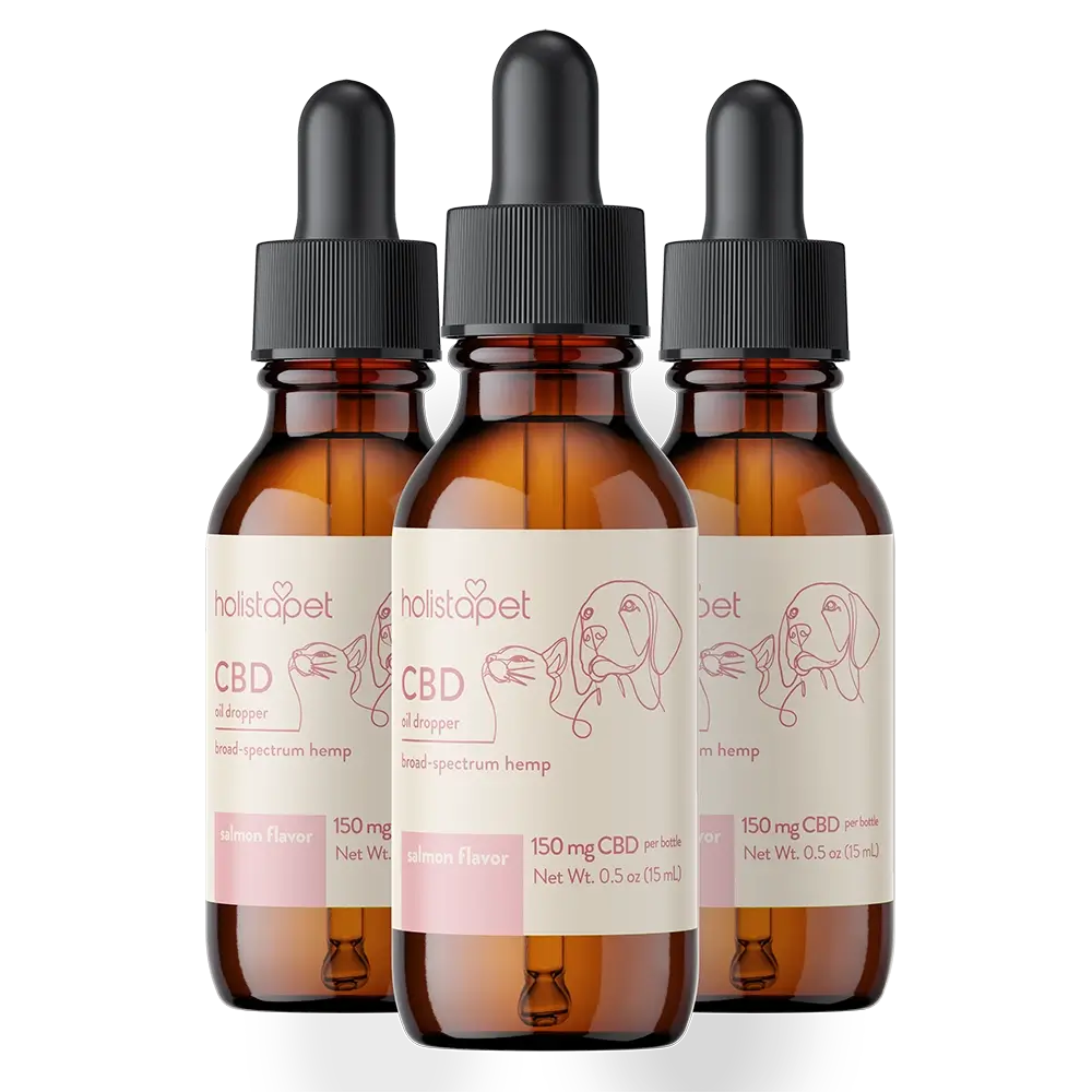 Holistapet Salmon Flavored CBD Oil For Dogs