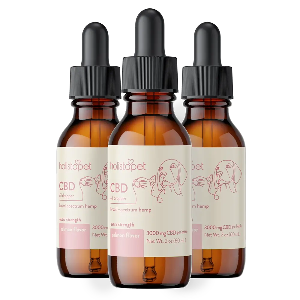 Holistapet Salmon Flavored CBD Oil For Dogs