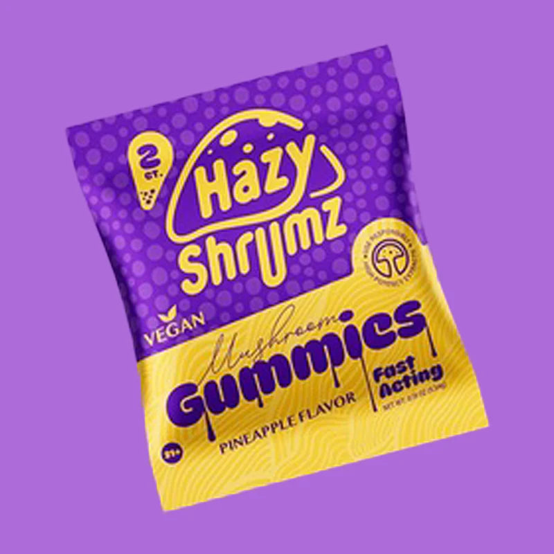 Hazy Shrums Mushroom Gummies Mixed Flavors (2pk)