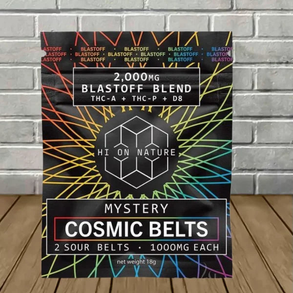 Hi On Nature Blastoff Blend Mystery Cosmic Belts 2000mg Best Sales Price - Edibles