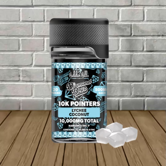 Hidden Hills Diamond Boyz 10K Pointers THC Gummies 20ct 10,000mg