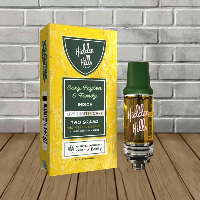 Hidden Hills Live Shatter Vape Cartridge 2g