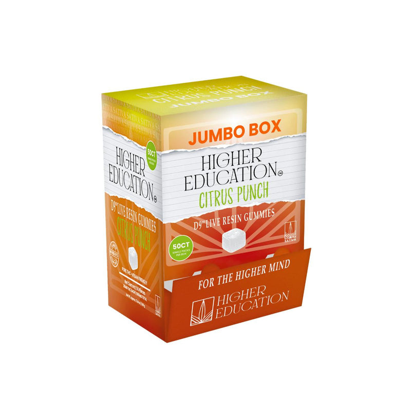 Higher Education D9 THC Live Resin Gummies 1500MG -50COUNT Best Sales Price - Gummies