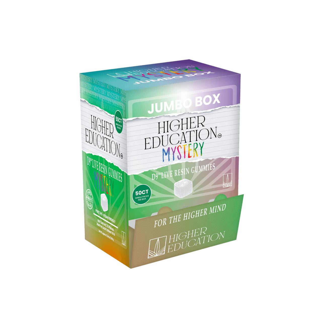 Higher Education D9 THC Live Resin Gummies 1500MG -50COUNT Best Sales Price - Gummies