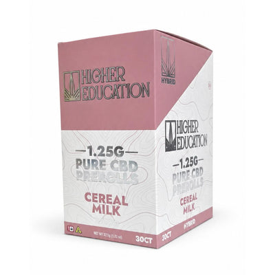 Higher Education Pure CBD Prerolls 1.25G (Pack of 1) - 30COUNT Best Sales Price - Pre Rolls