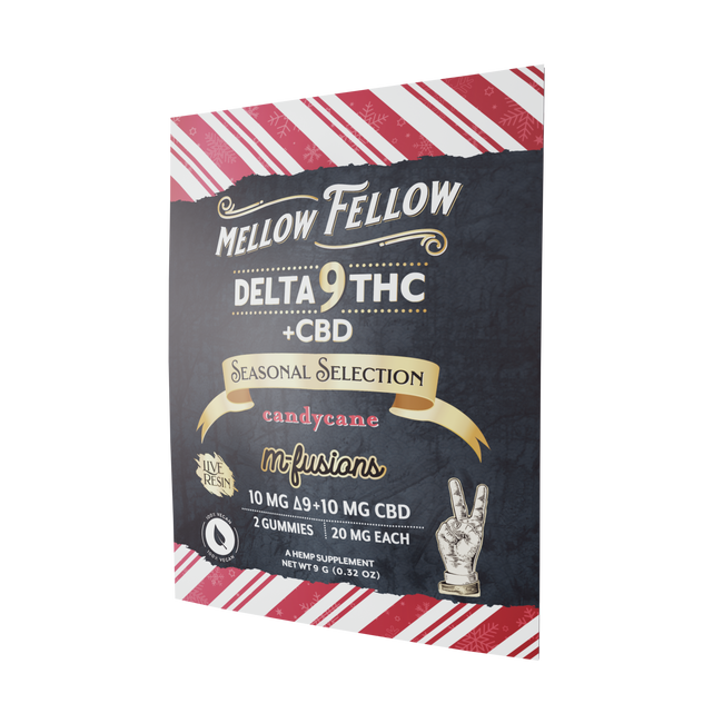 Live Resin Delta 9 Edibles - Seasonal Selections - Candy Cane Best Sales Price - Edibles