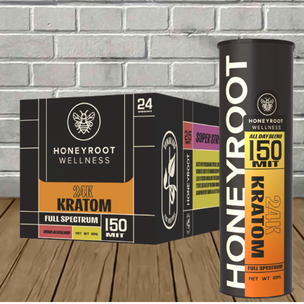 Honeyroot Full Spectrum 24K Blackout Kratom Shot 150mg