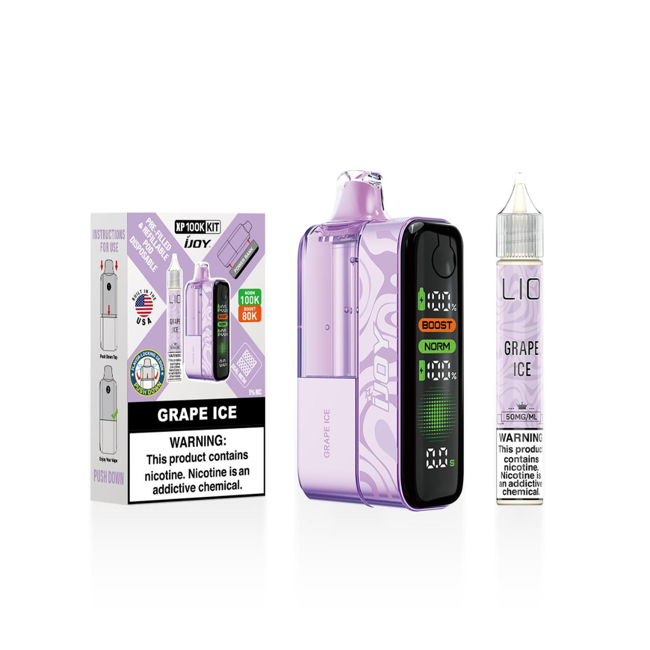 IJoy XP100K Puff Disposable Kit 15ml Bottle (100000 Puffs)