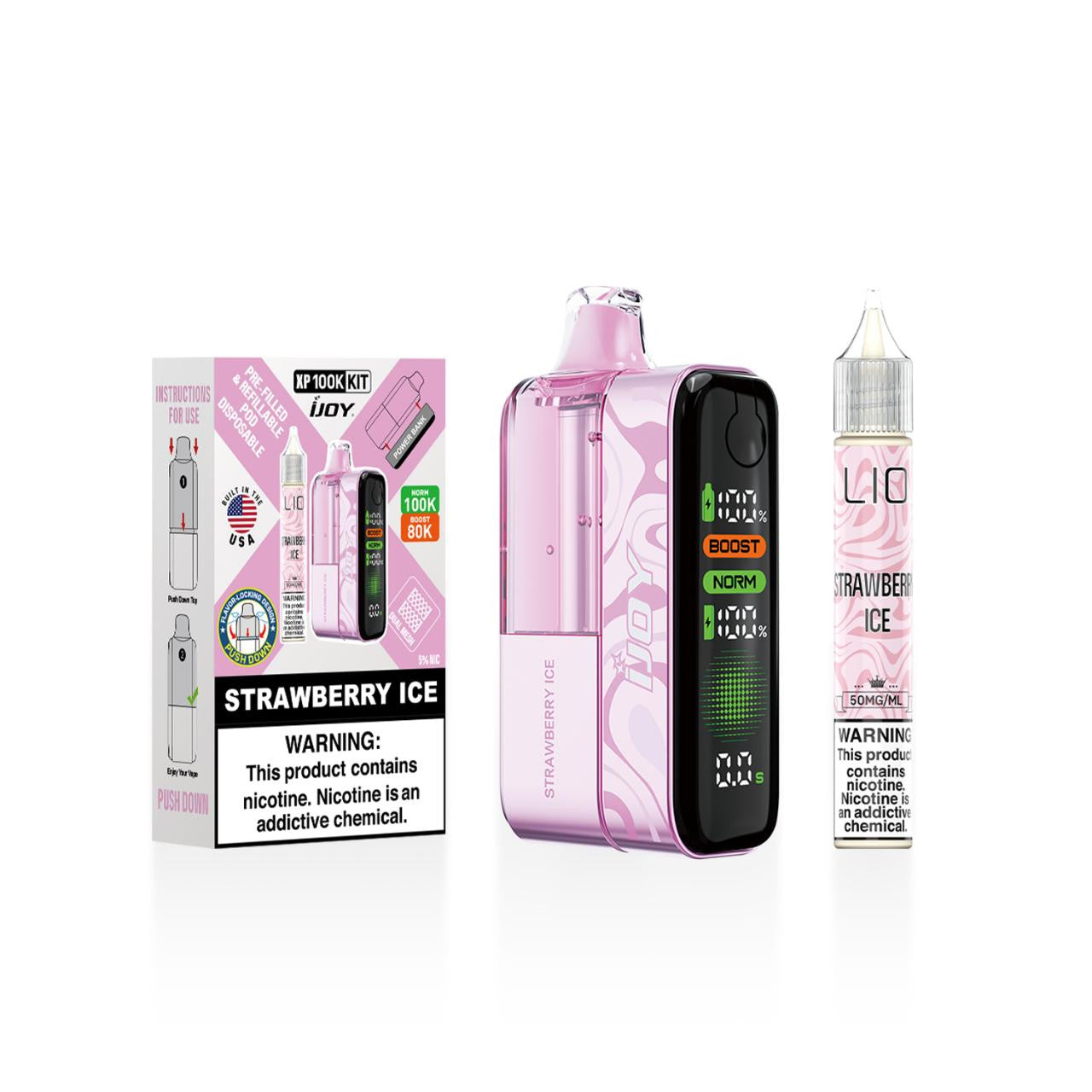 IJoy XP100K Puff Disposable Kit 15ml Bottle (100000 Puffs)