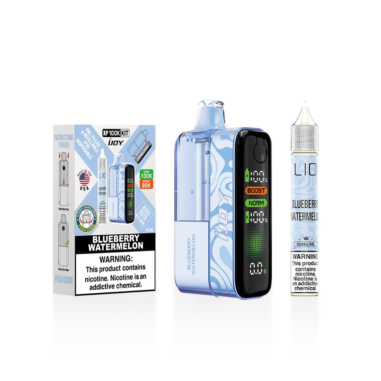 IJoy XP100K Puff Disposable Kit 15ml Bottle (100000 Puffs)