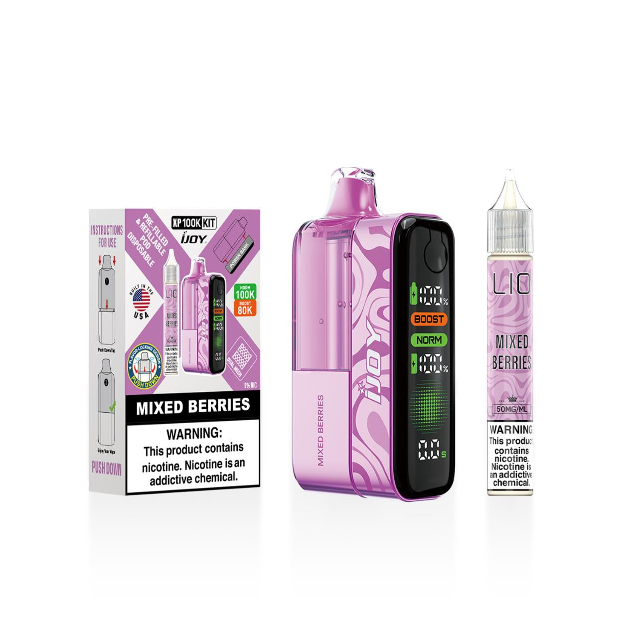 IJoy XP100K Puff Disposable Kit 15ml Bottle (100000 Puffs)