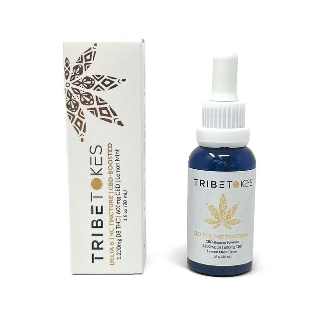 TribeTokes Delta 8 THC Tincture | Full Spectrum, CBD-Boosted | 1,800 MG