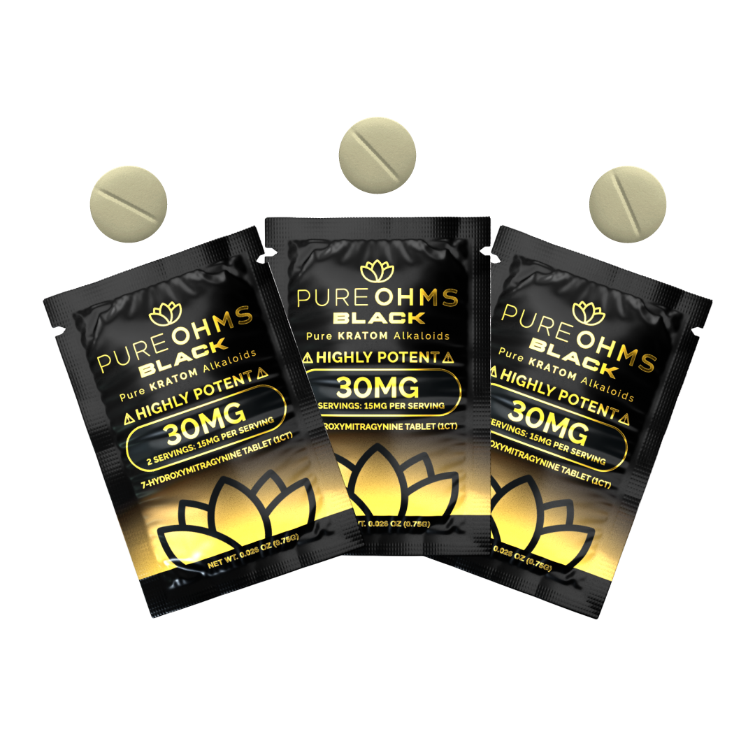 7-Hydroxy Tabs | Pure OHMS Black