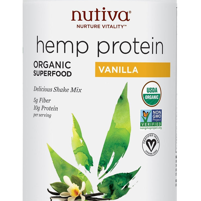 Nutiva Organic Hemp Seed Protein Vanilla 16 oz Best Sales Price - CBD