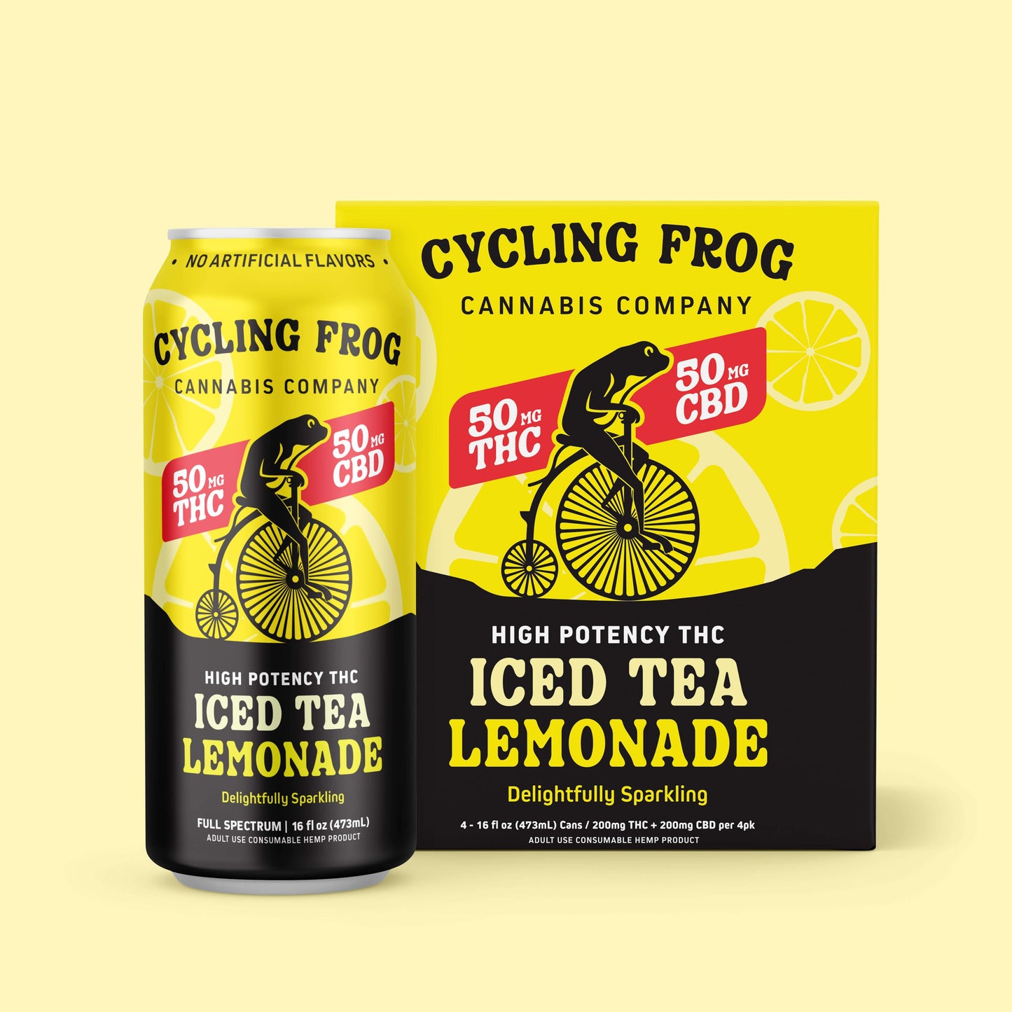 Cycling Frog Sparkling THC Iced Tea Lemonade