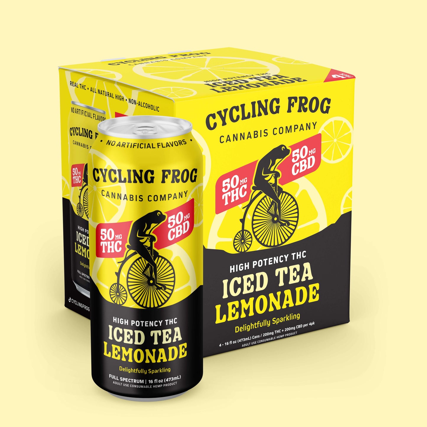 Cycling Frog Sparkling THC Iced Tea Lemonade