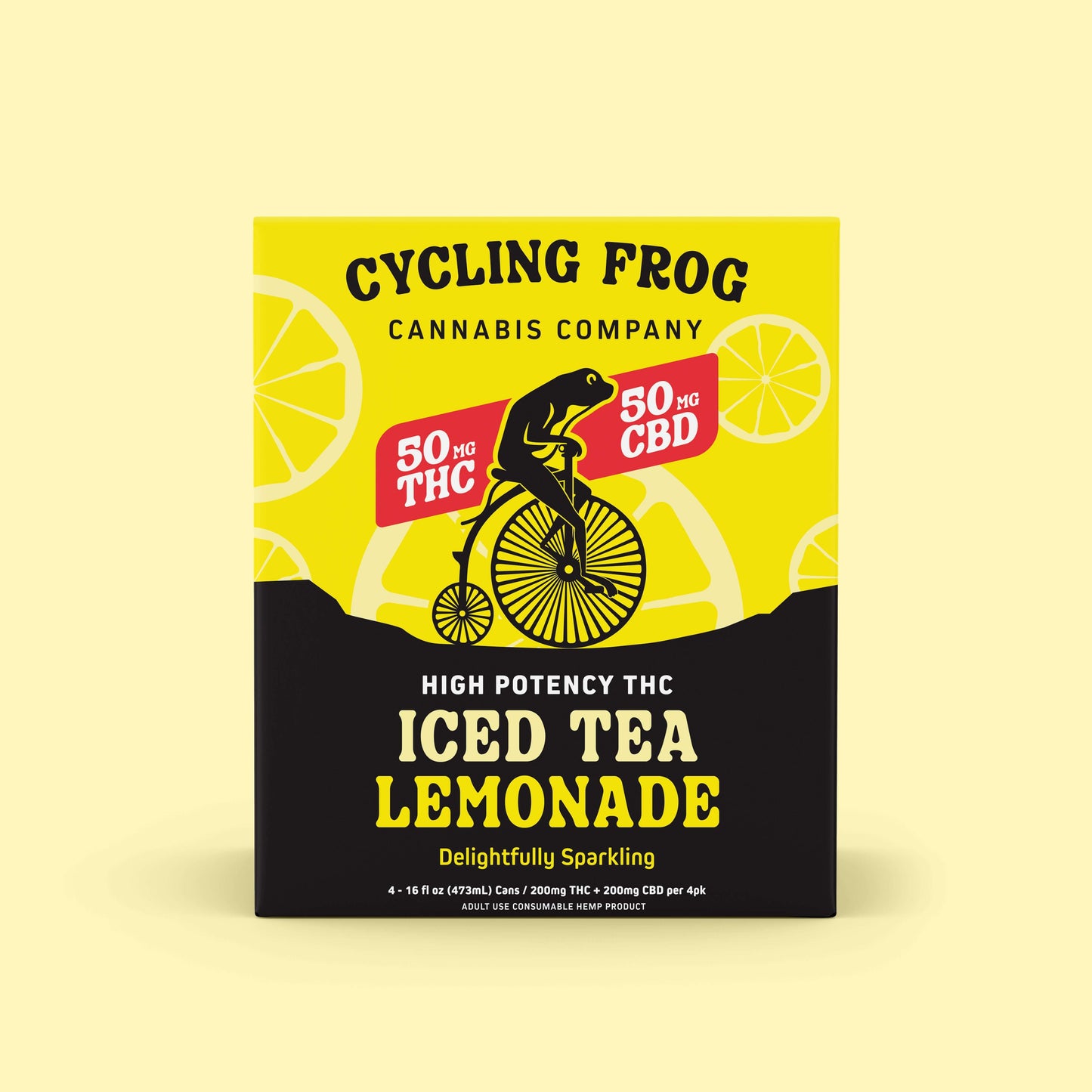 Cycling Frog Sparkling THC Iced Tea Lemonade