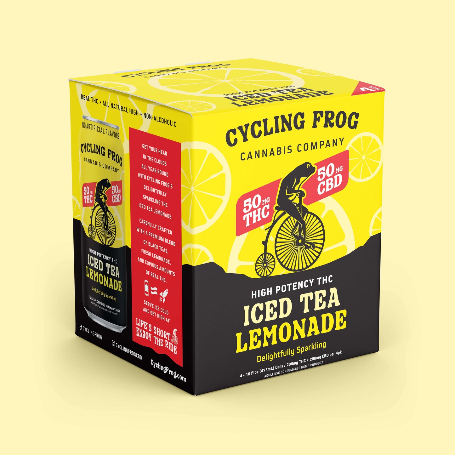 Cycling Frog Sparkling THC Iced Tea Lemonade