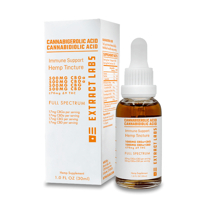 Extract Labs CBGa CBDa Oil | Immune Support