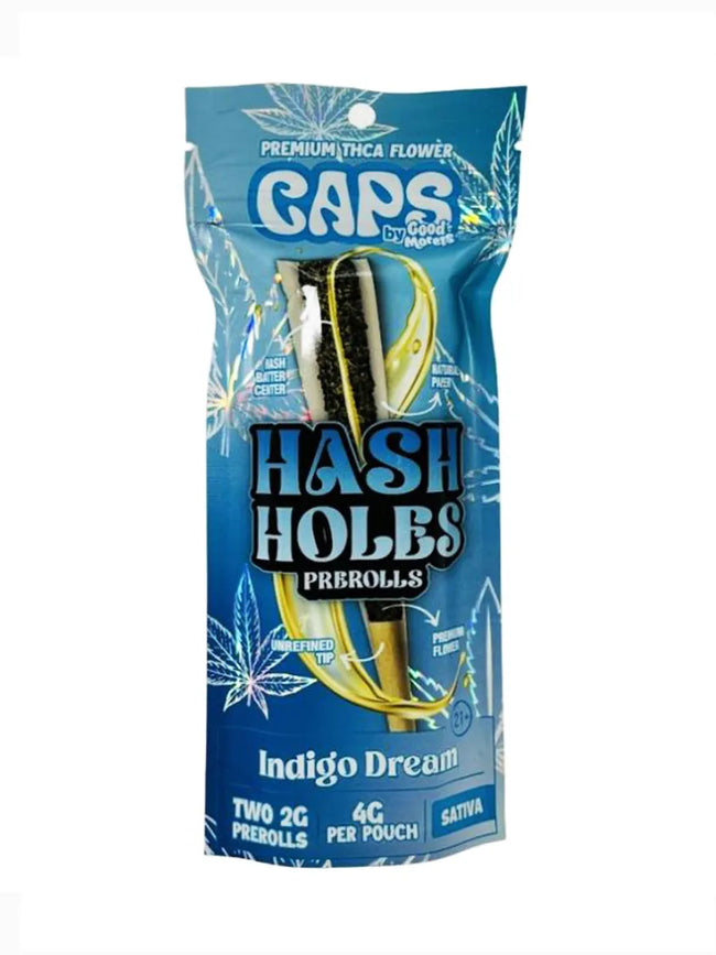 Indigo Dream Caps Hash Holes Pre-Rolls 2ct Best Sales Price - Pre Rolls