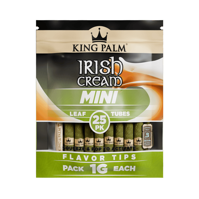 King Palm 25 Mini Rolls – Irish Cream