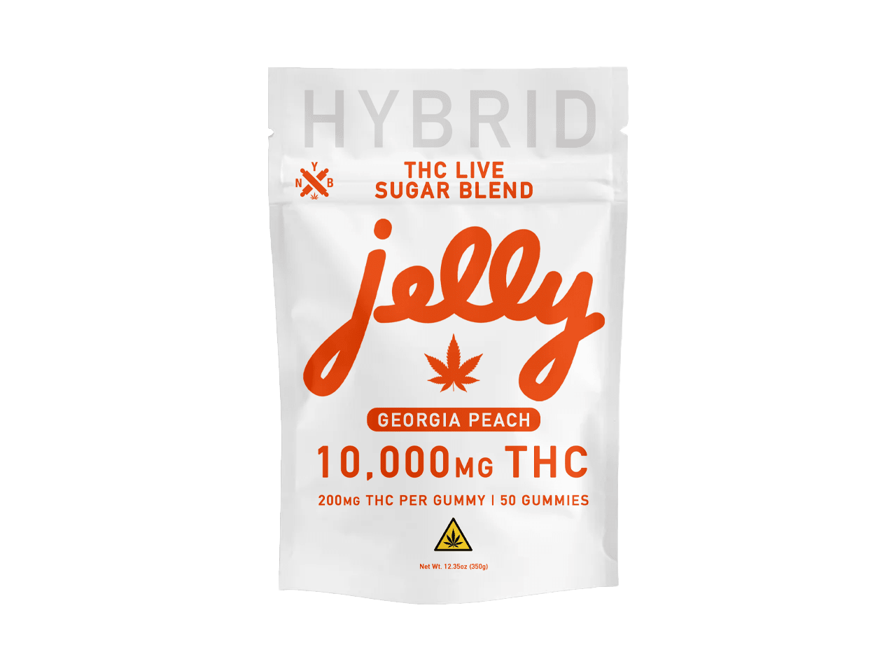 Jelly Live Sugar Blend THC- Gummies-10000 mg -50ct