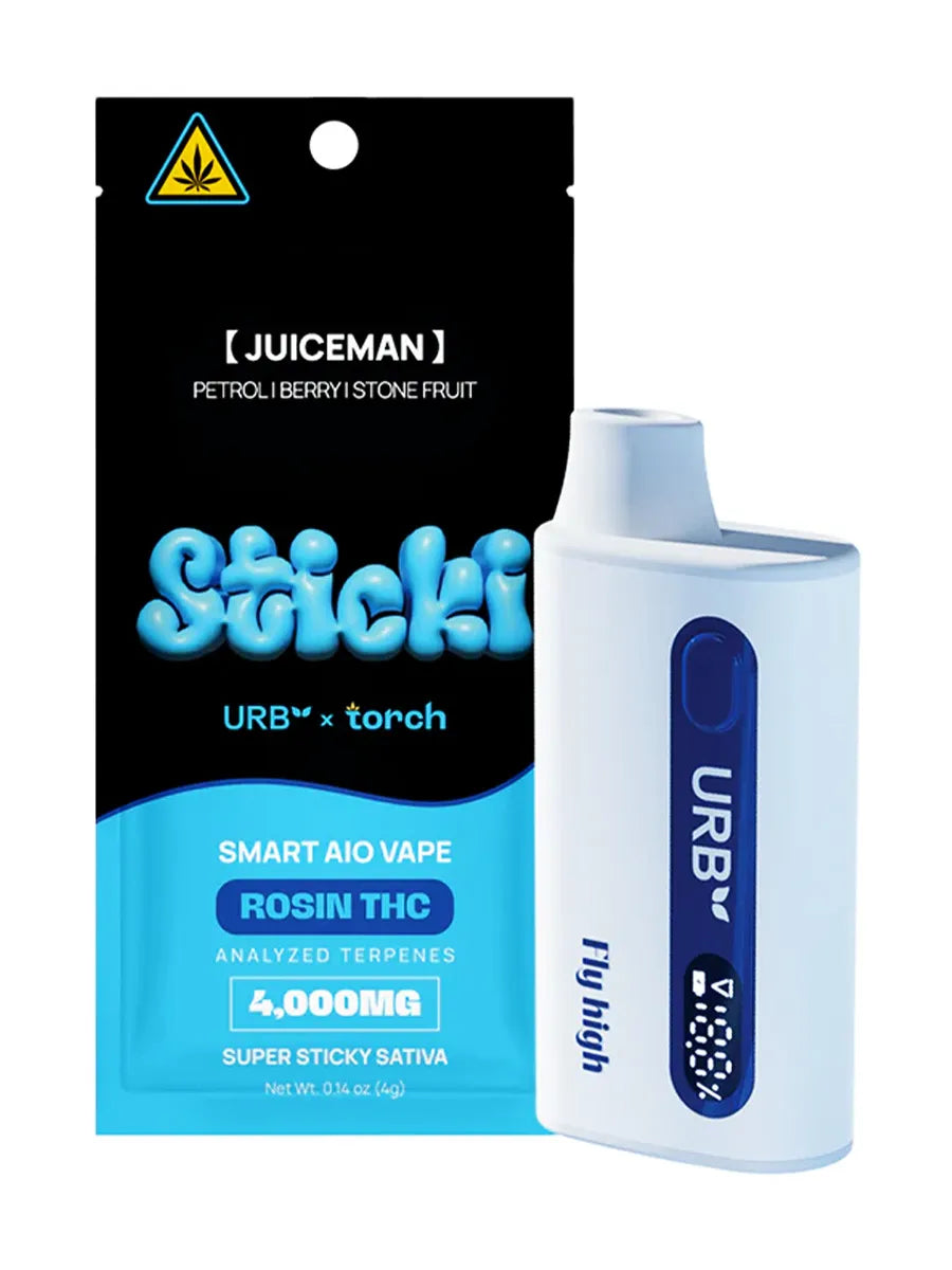 Juiceman Torch x URB Sticki Smart AIO Rosin THC Vape 4000MG