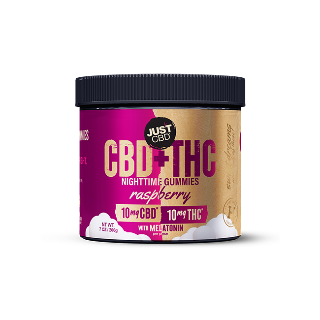 JustCBD CBD + THC Nighttime Gummies 10mg CBD | 10mg THC 40 pieces