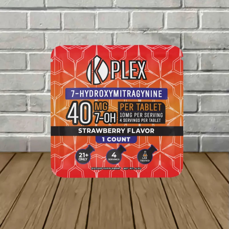 K Plex 7-OH Tablet Strawberry Flavor 40mg 1ct – TenVape