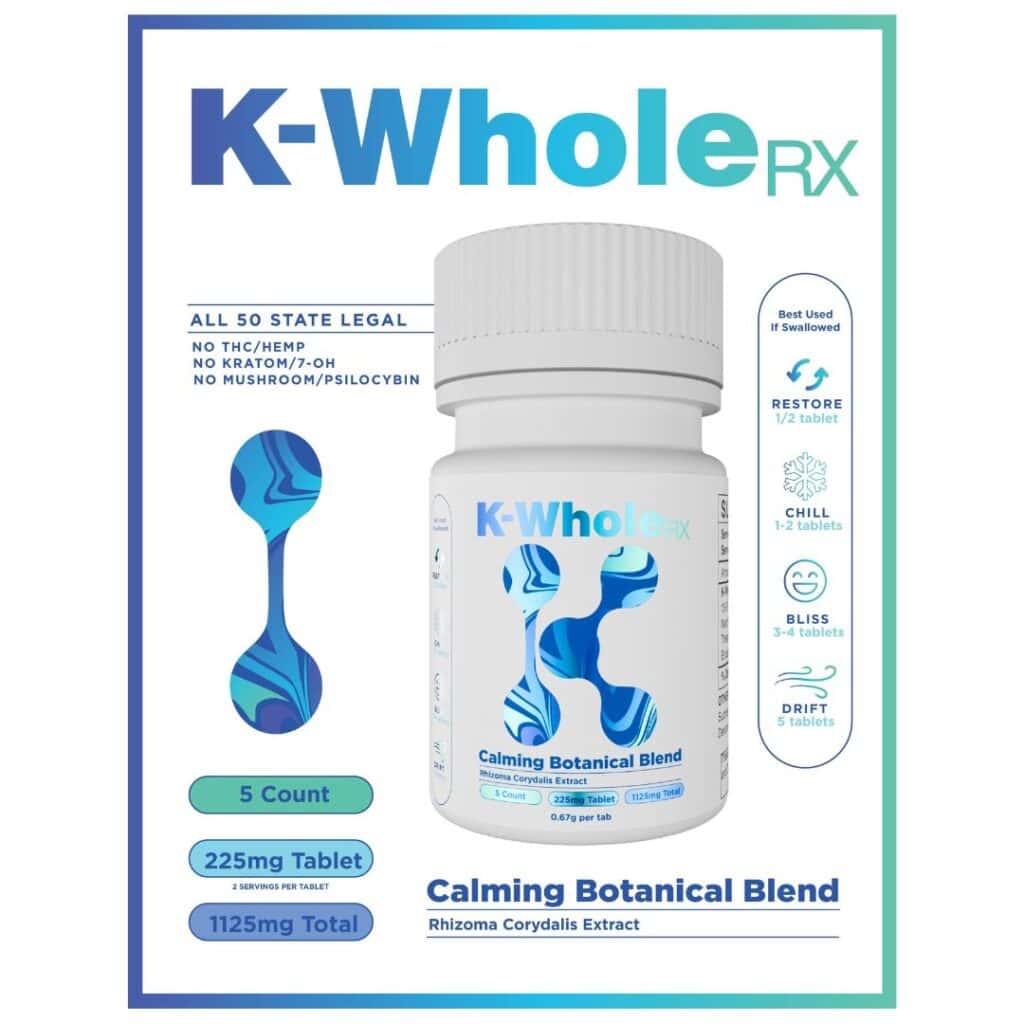 K-Whole RX Calming Botanical Blend 1125mg 5ct