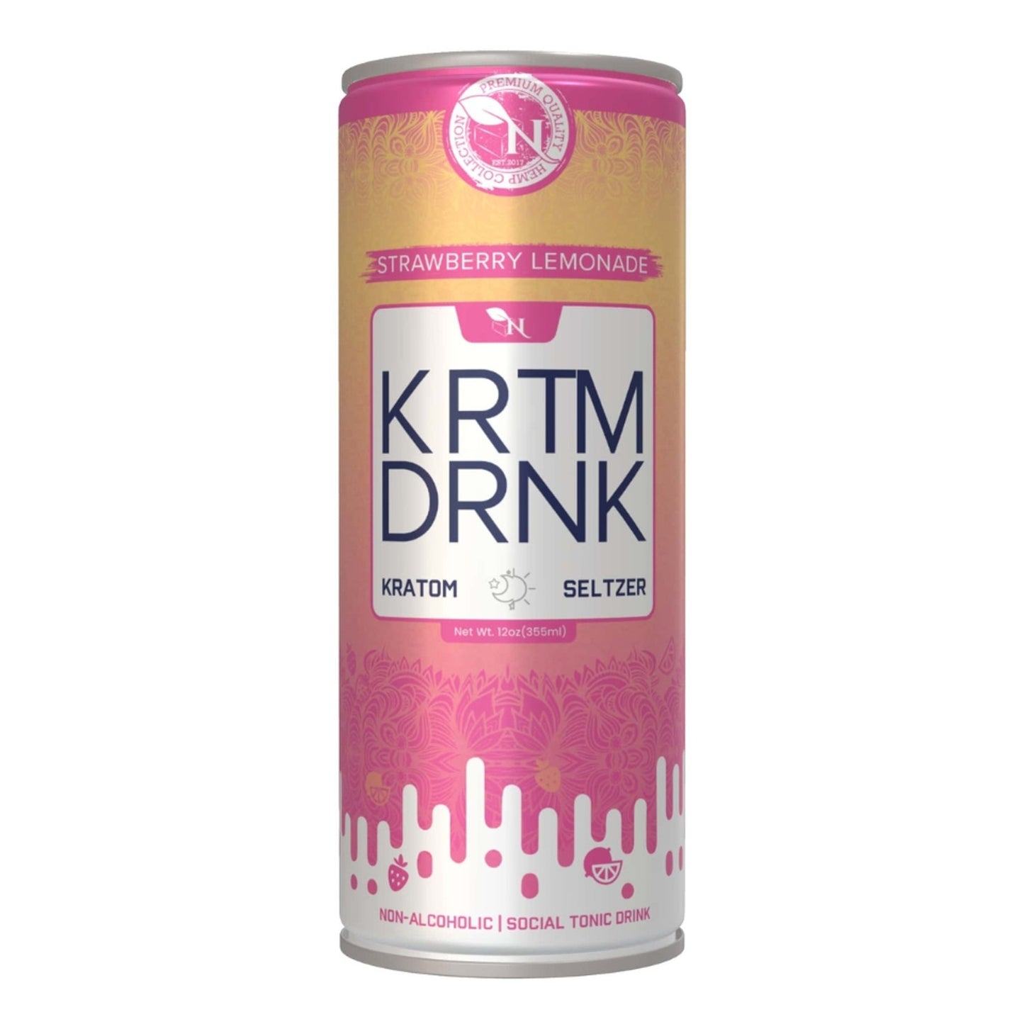 KRATOM BEVERAGE - STRAWBERRY LEMONADE - 80MG - 4 PACK