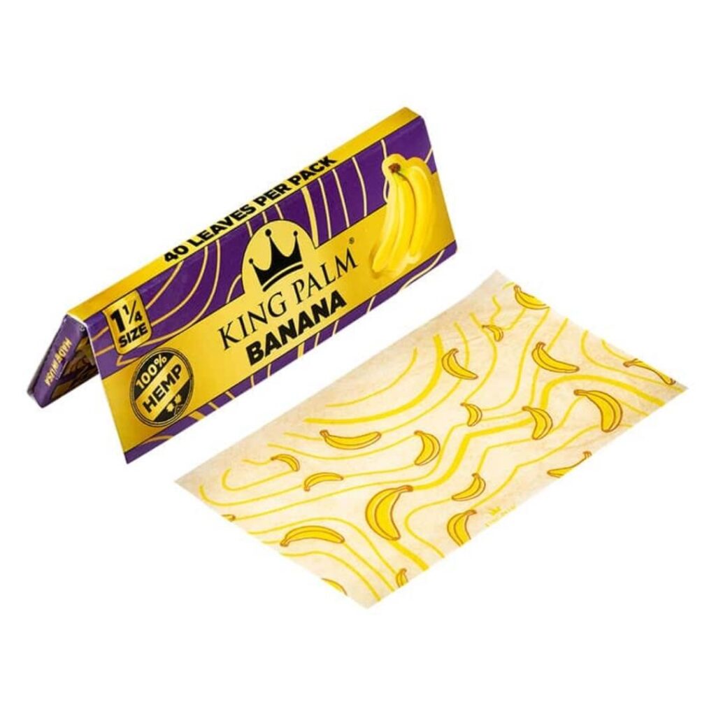 King Palm Flavored 1-1/4 inch Hemp Rolling Papers 40pc
