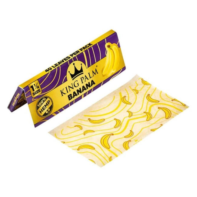 King Palm Flavored 1-1/4 inch Hemp Rolling Papers 40pc