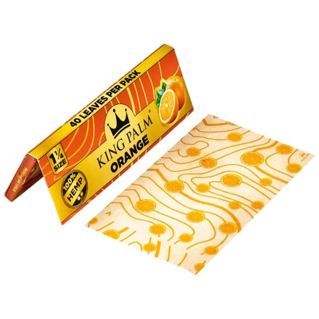 King Palm Flavored 1-1/4 inch Hemp Rolling Papers 40pc