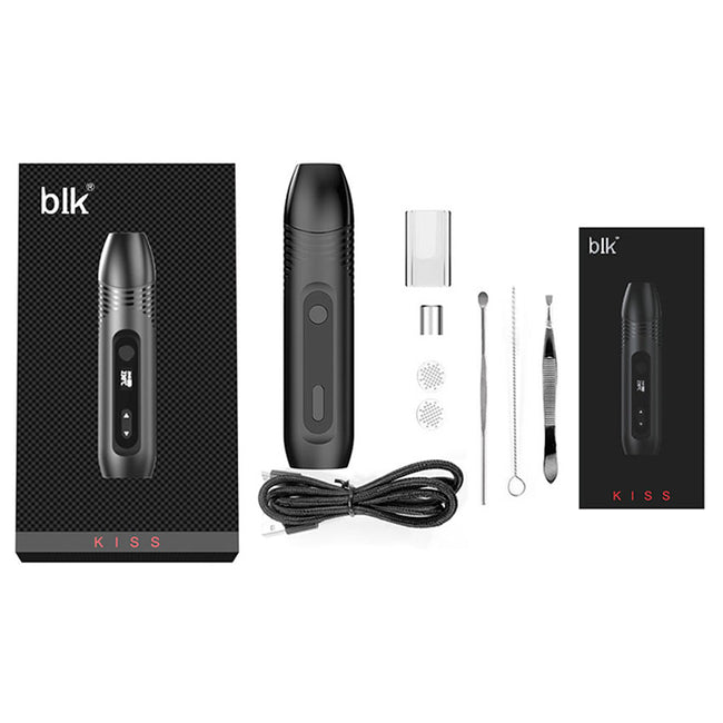 Kingtons BLK Kiss Drying & Wax Vaporizer Kit 1600mAh 1.2ml Best Sales Price - Vaporizers