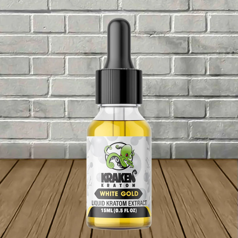 Kraken Kratom White Gold Liquid Kratom Extract 15ml Best Sales Price - Edibles