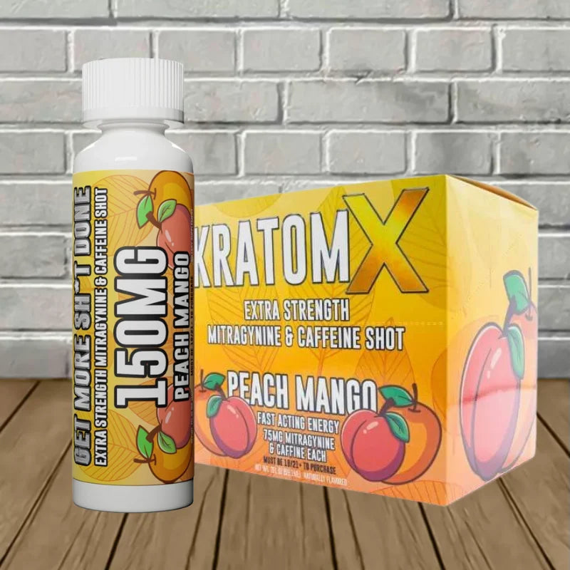 KratomX Kratom + Caffeine Liquid Extract Shot 2oz