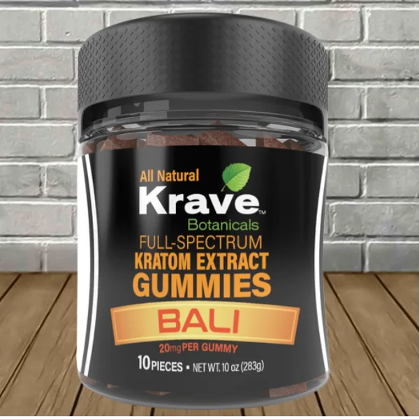 Krave Botanicals Full Spectrum Kratom Extract Gummies 200mg