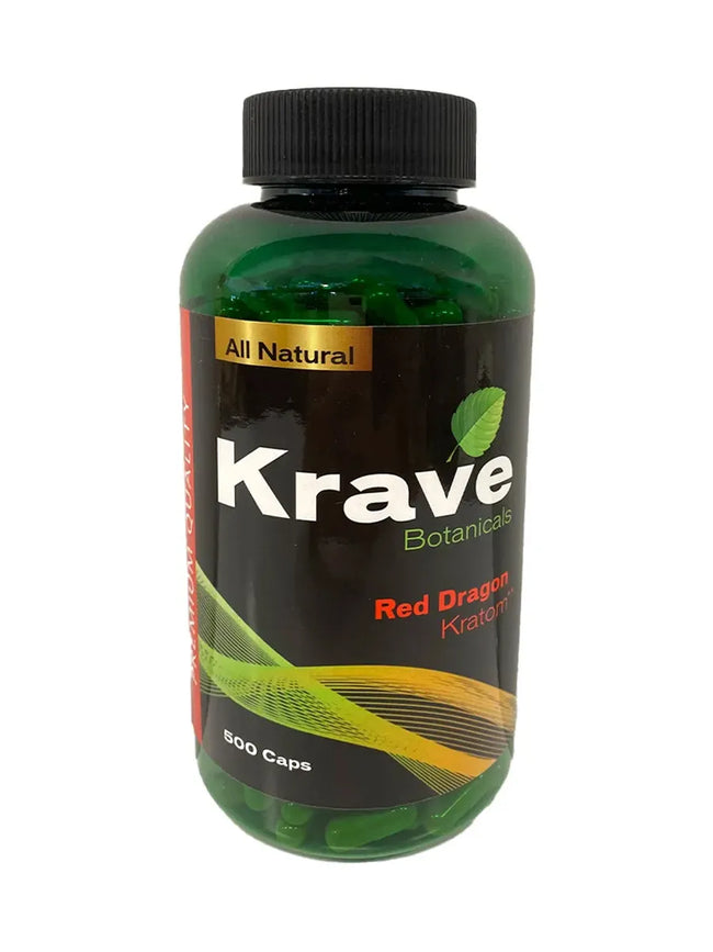 Krave Botanicals Red Dragon Kratom Capsules 300ct
