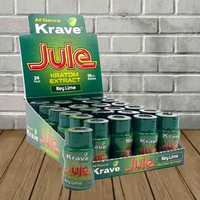 Krave Botanicals Jule Kratom Extract Shot Case 24ct Best Sales Price - CBD