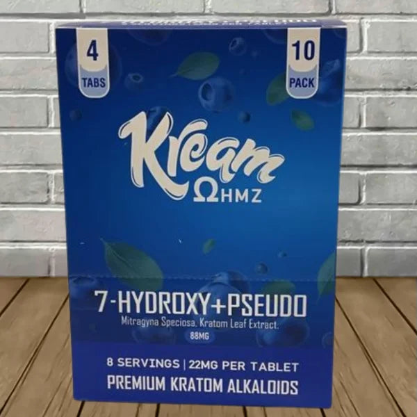 Kream 7OH Hydroxy + Pseudo Extract Tablets Full Case 10ct