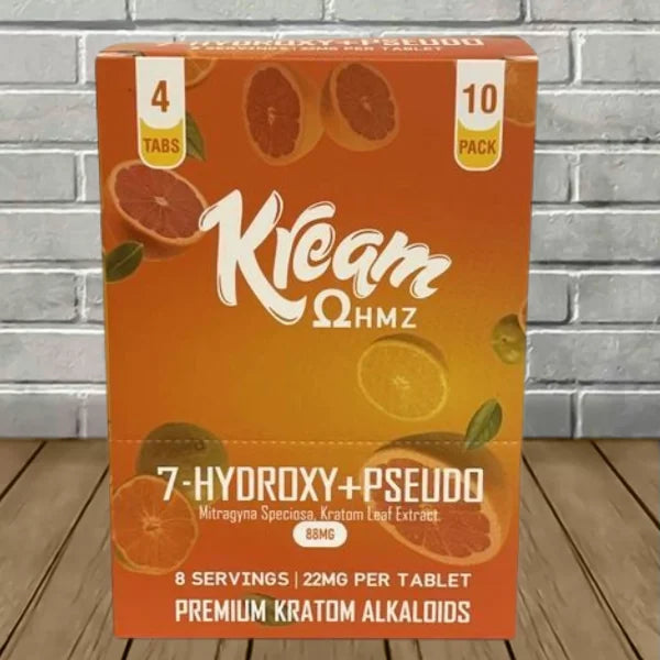 Kream 7OH Hydroxy + Pseudo Extract Tablets Full Case 10ct