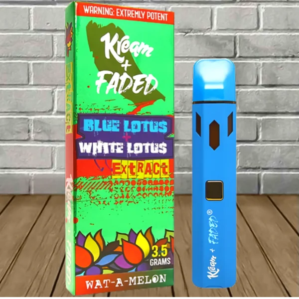 Kream + Faded Blue Lotus + White Lotus Extract Disposable 3.5g Best Sales Price - Vape Pens